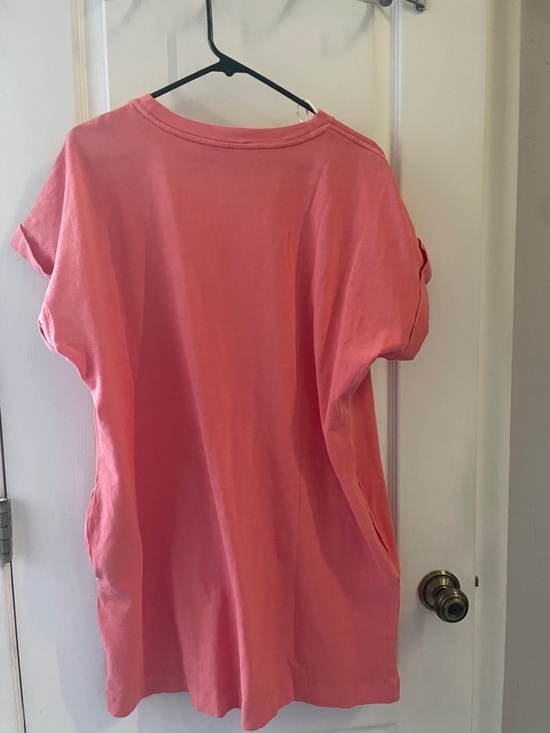 Double Zero Pink Coral Crewneck Tee - Picture 3 of 3